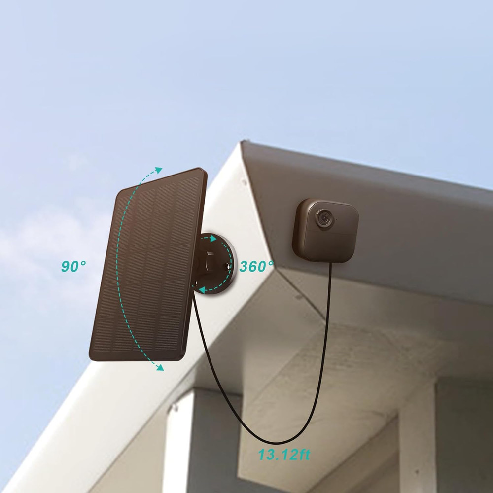 Solar Panel for Blink Camera, Solar Panel 4W Compatible with Blink Outdoor 4 (4T