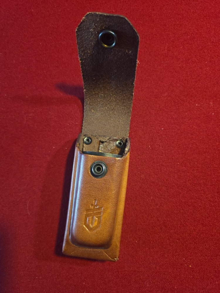 Gerber Brown Leather Sheath for Multi Tool Made in USA Excellent