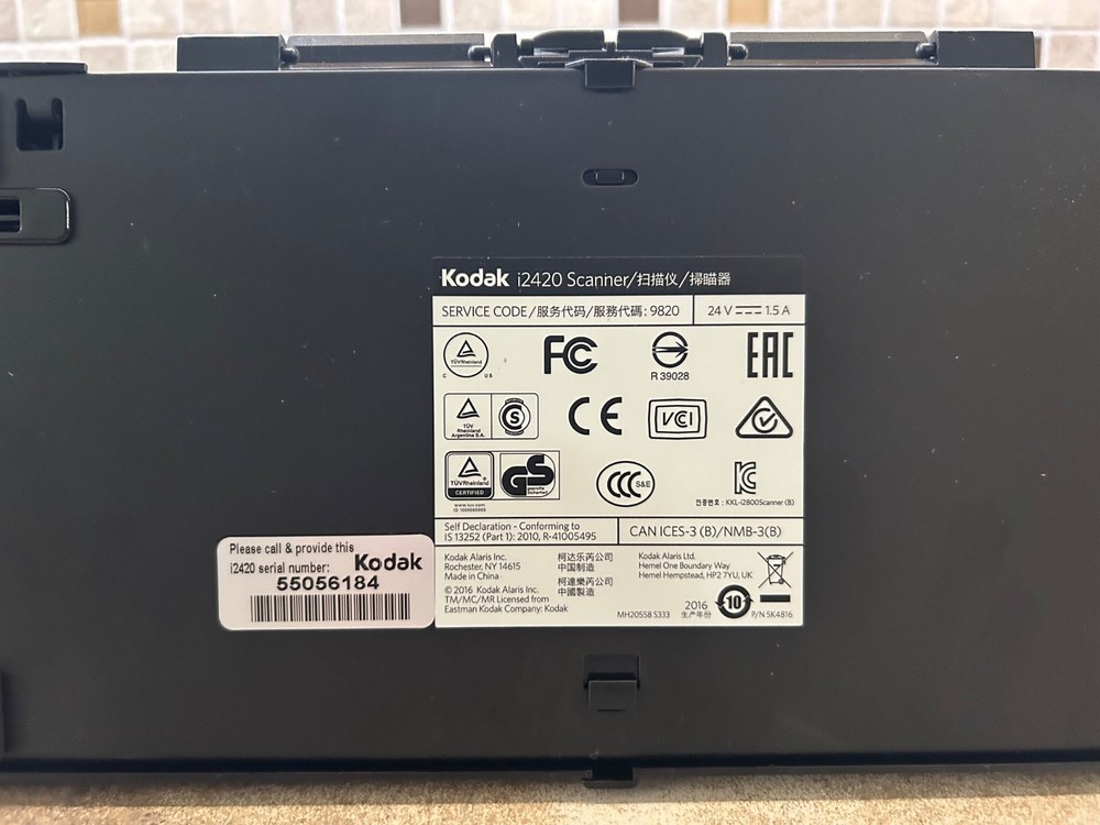 Kodak Perfect Page i2420 Color Duplex Document Scanner