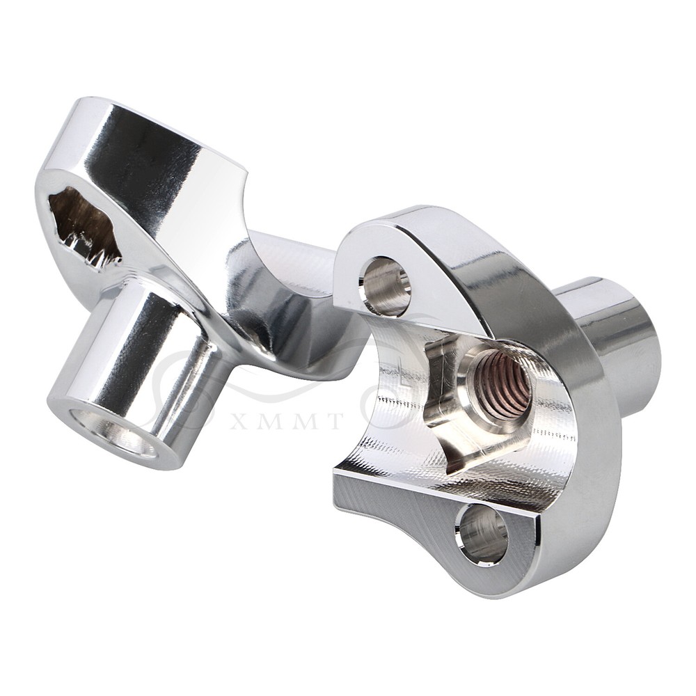 Chrome 1.7" Handlebar Risers Bottom For Harley Dyna Super Glide Road King FLHR