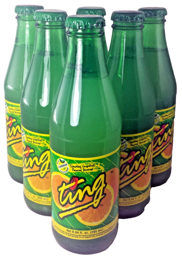 Ting Sparkling Grapefruit flavored drink with pulp - 9.64 Fl oz,  6 pk