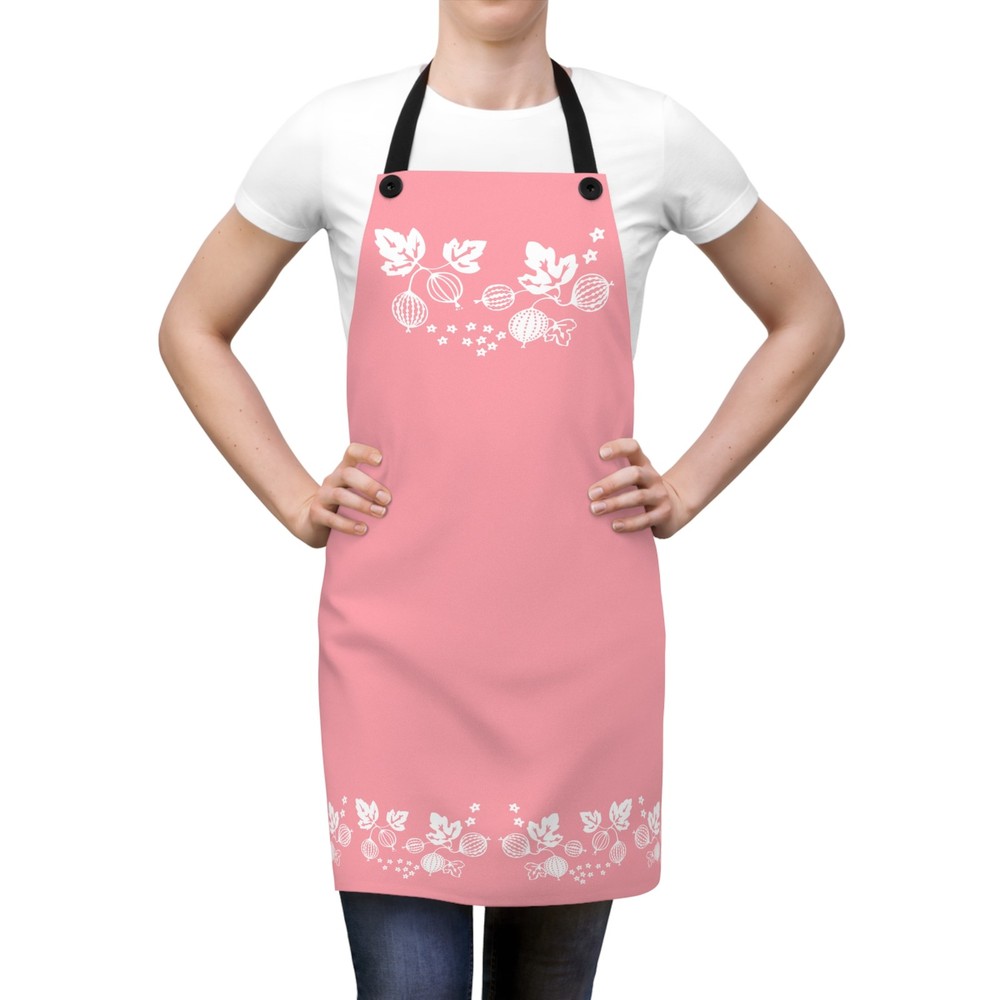 Retro Gooseberry Pyrex Apron - Vintage Pink Pyrex Kitchen Accessory