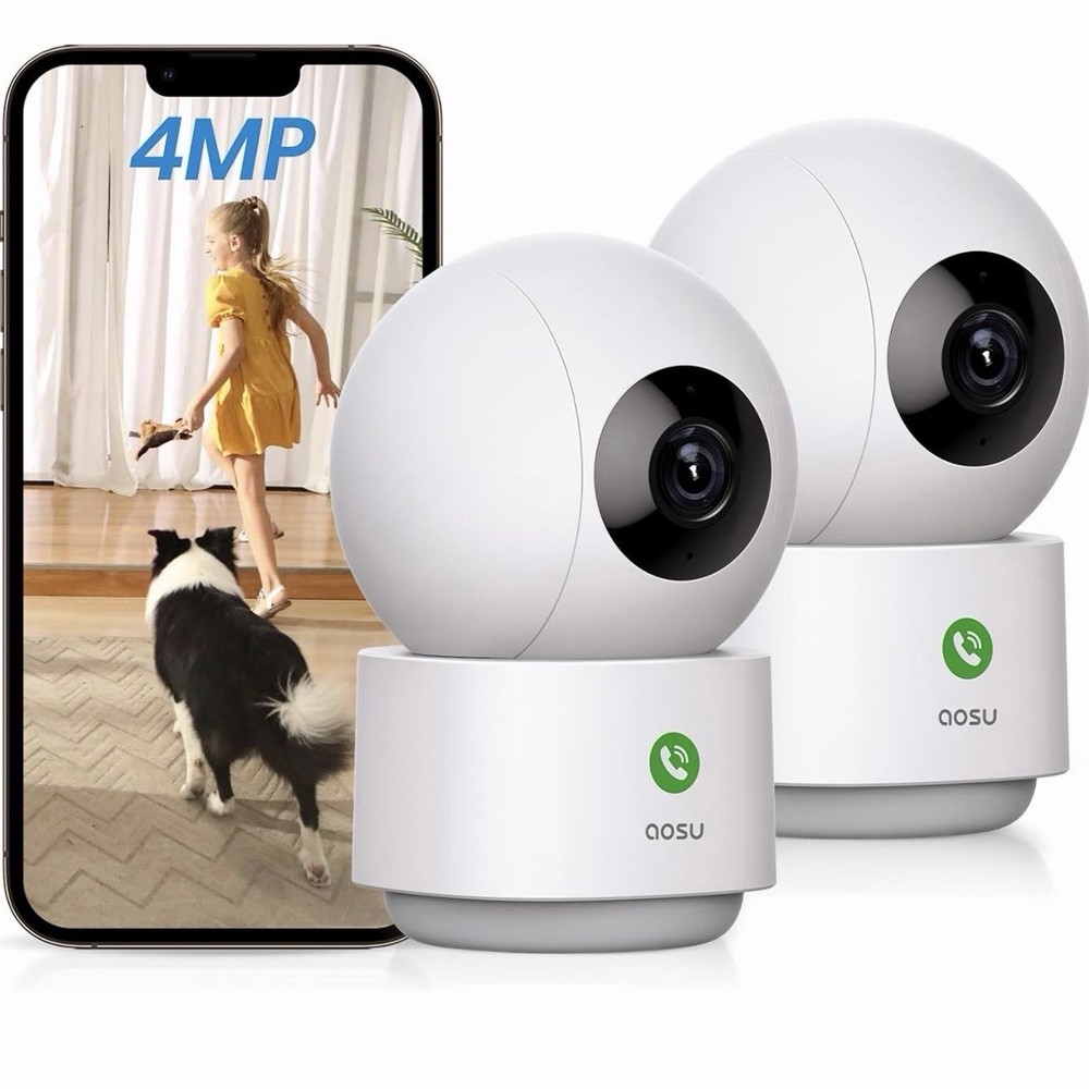 AOSU 4MP Security Camera Indoor