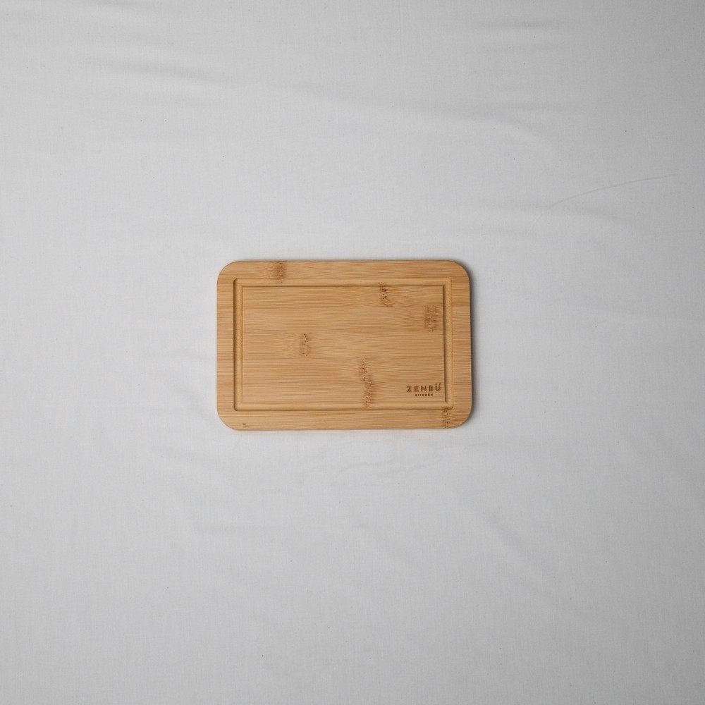 Zenbu Kitchen Bamboo Cutting Board Set – 3-Pack (Light Bamboo)