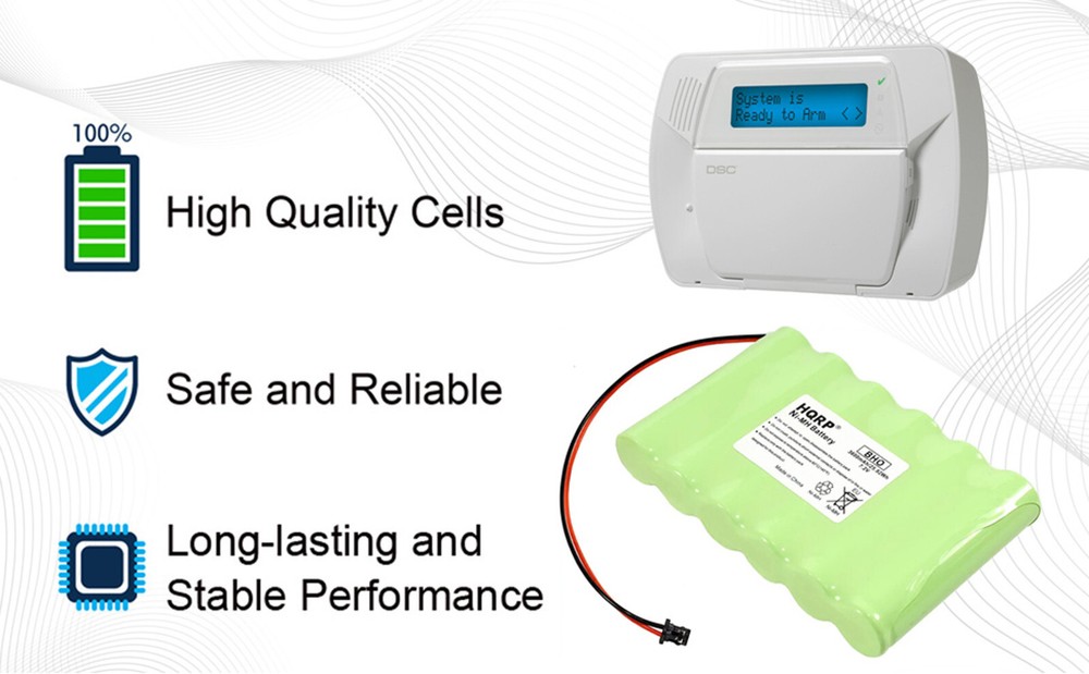 HQRP Battery for DSC IMPASSA SCW9057 Self-Contained 2-Way Security System Panel