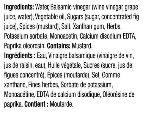 Kraft Balsamic Salad Dressing, 425ml