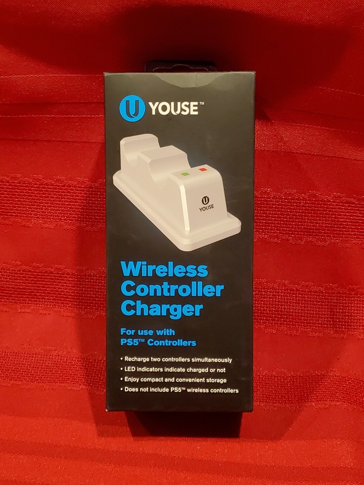 PS5 Controller Charger, DualSense PlayStation 5 Controller Charging Station Dock