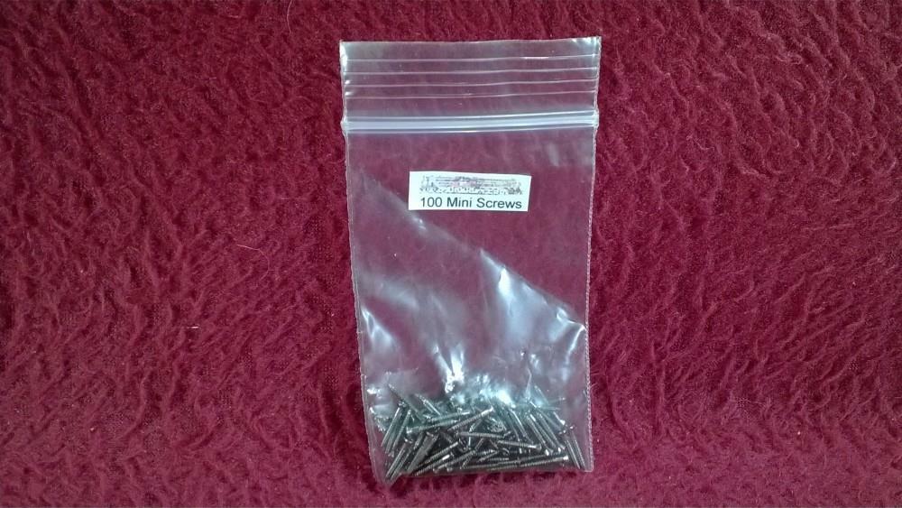 #1 MINI SCREWS (100) 10mm PHILLIPS