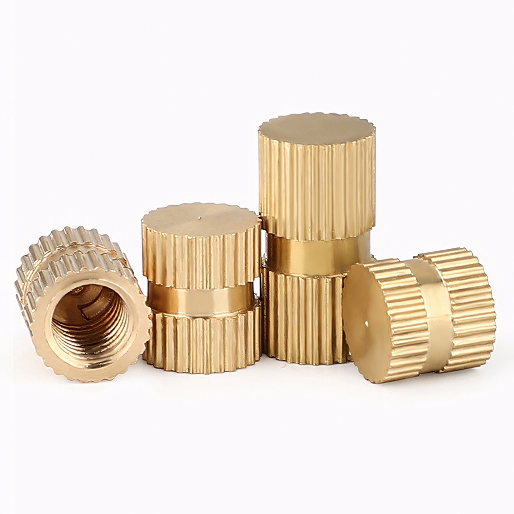 Solid Brass Knurled Insert Nuts Thumb Embedded Nuts Blind-hole M3 M4 M5 M6 M8