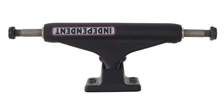 Independent S-11 Flat Black 139 Trucks+Hardware - 1"+ Indy Riser