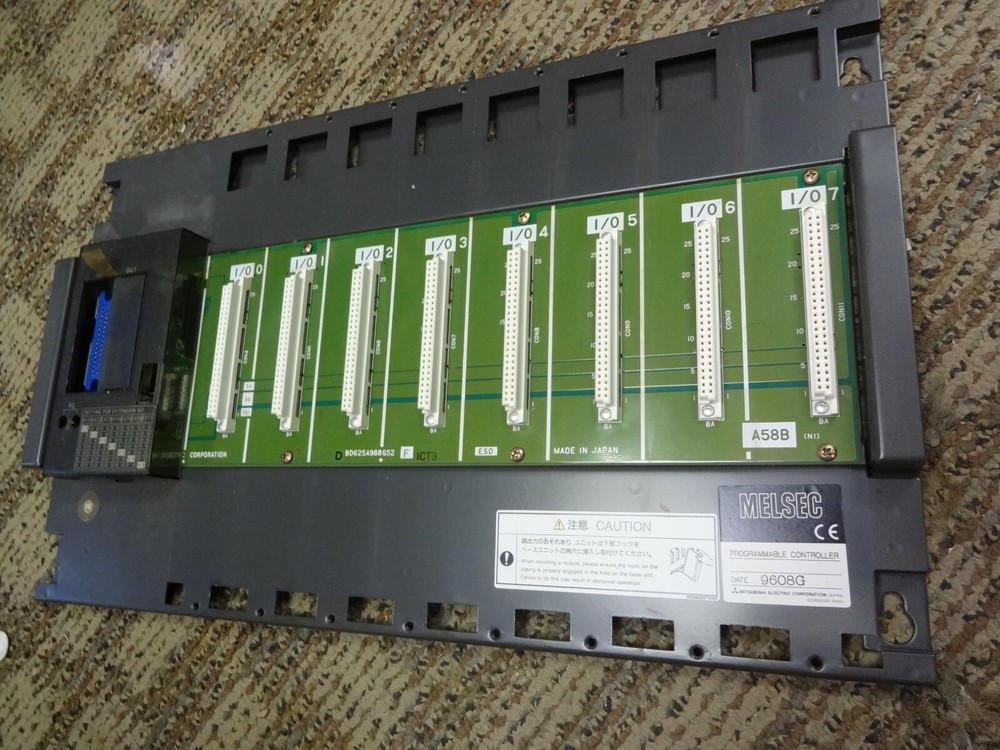 Mitsubishi Electric Bd625a988g52 A58b Programmable Controller Chassis Rack