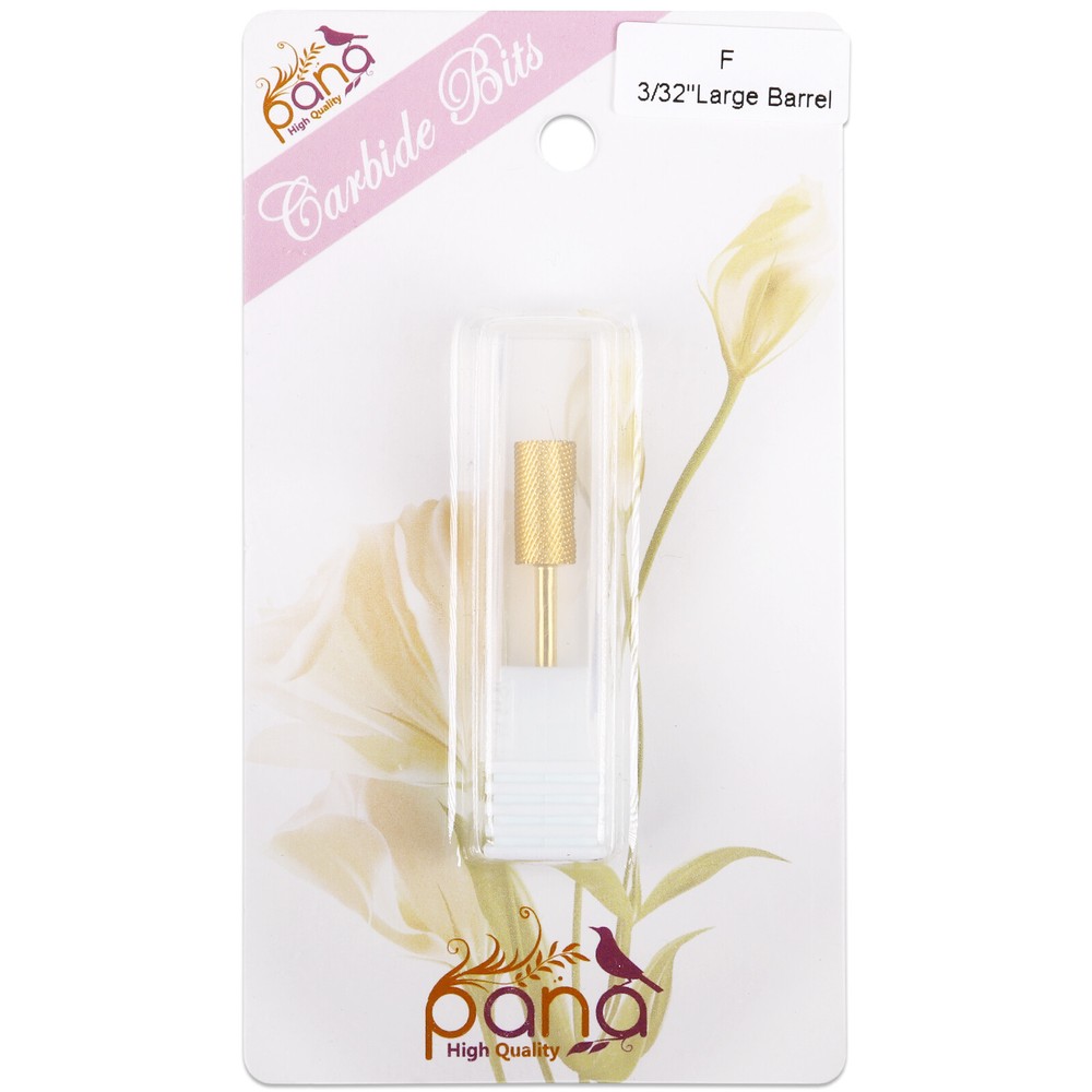 Professional Gold Large Barrel Nail Drill Bit Fine Grit