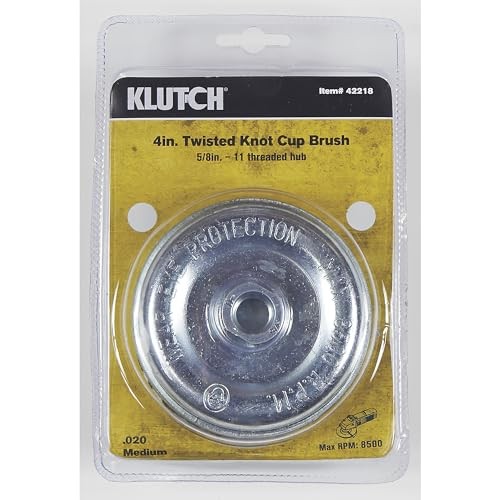 Klutch 4in. Twisted Knot Medium Cup Brush