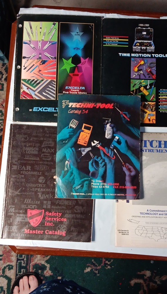 Techni-Tool, Excelta, Safety Services, Mitchell Tool Guides & Catalogs Lot