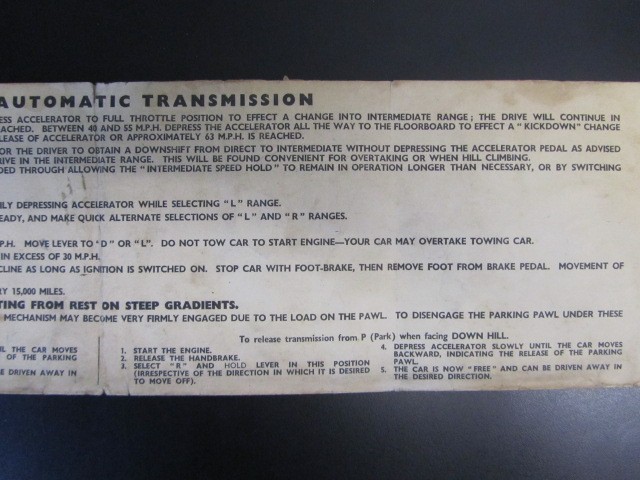 Jaguar Automatic Transmission Instructions Sleeve
