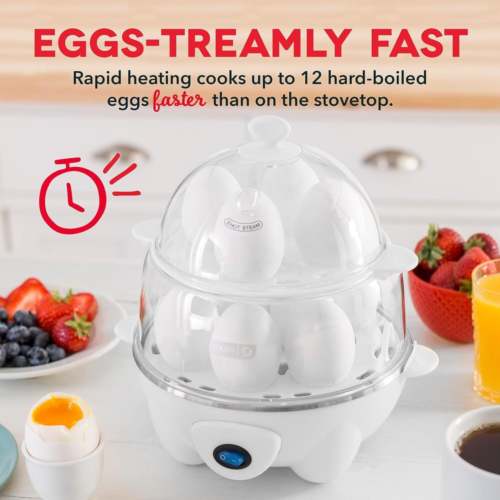Dash Deluxe Rapid Egg Cooker 12 Egg Capacity Versatile Kitchen Appliance
