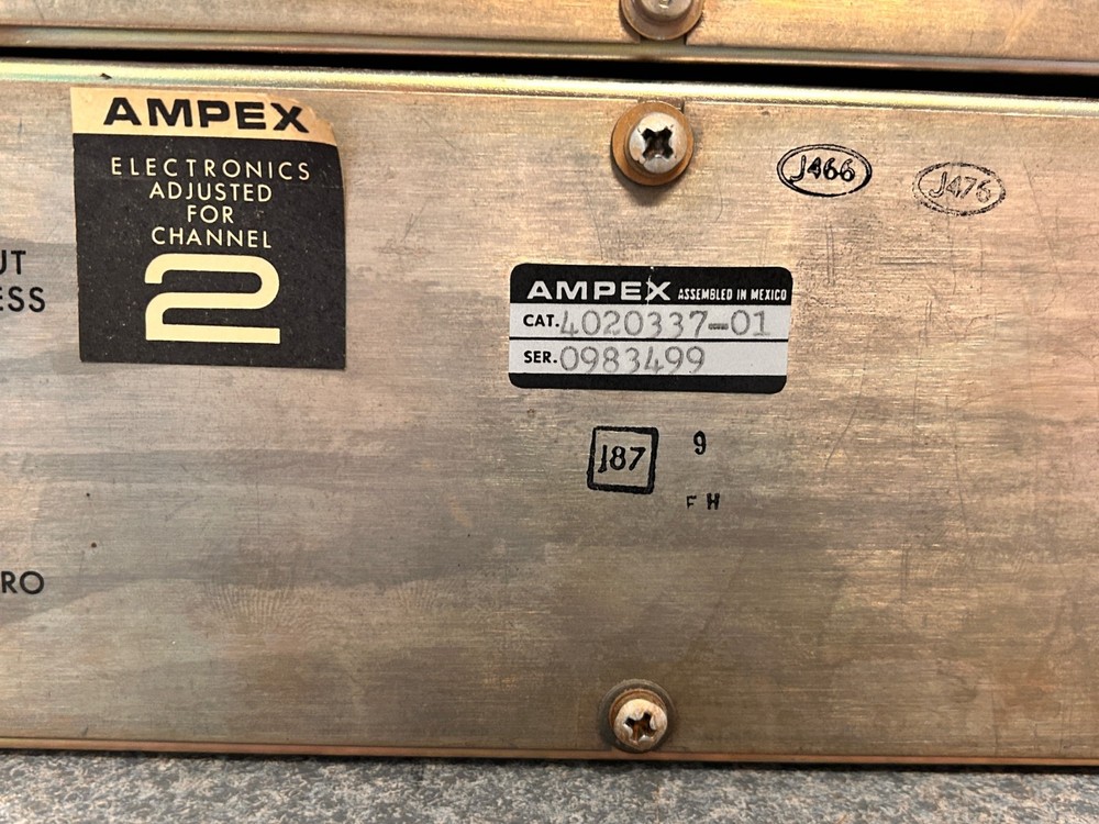 Ampex AG440C Complete Electronics Preamp modules with covers and transformers