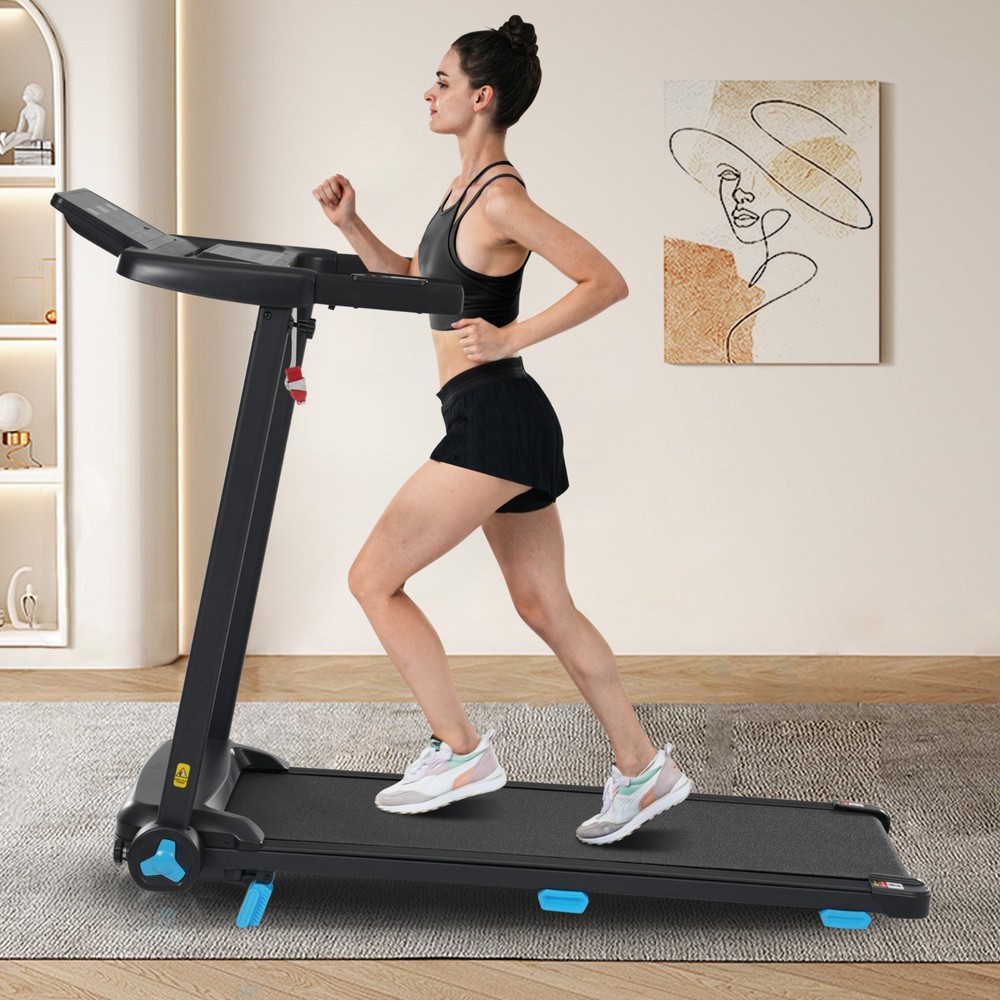 Foldable Treadmill 8% Incline 3.0HP 10MPH Type C & USB Charge Bluetooth Speaker
