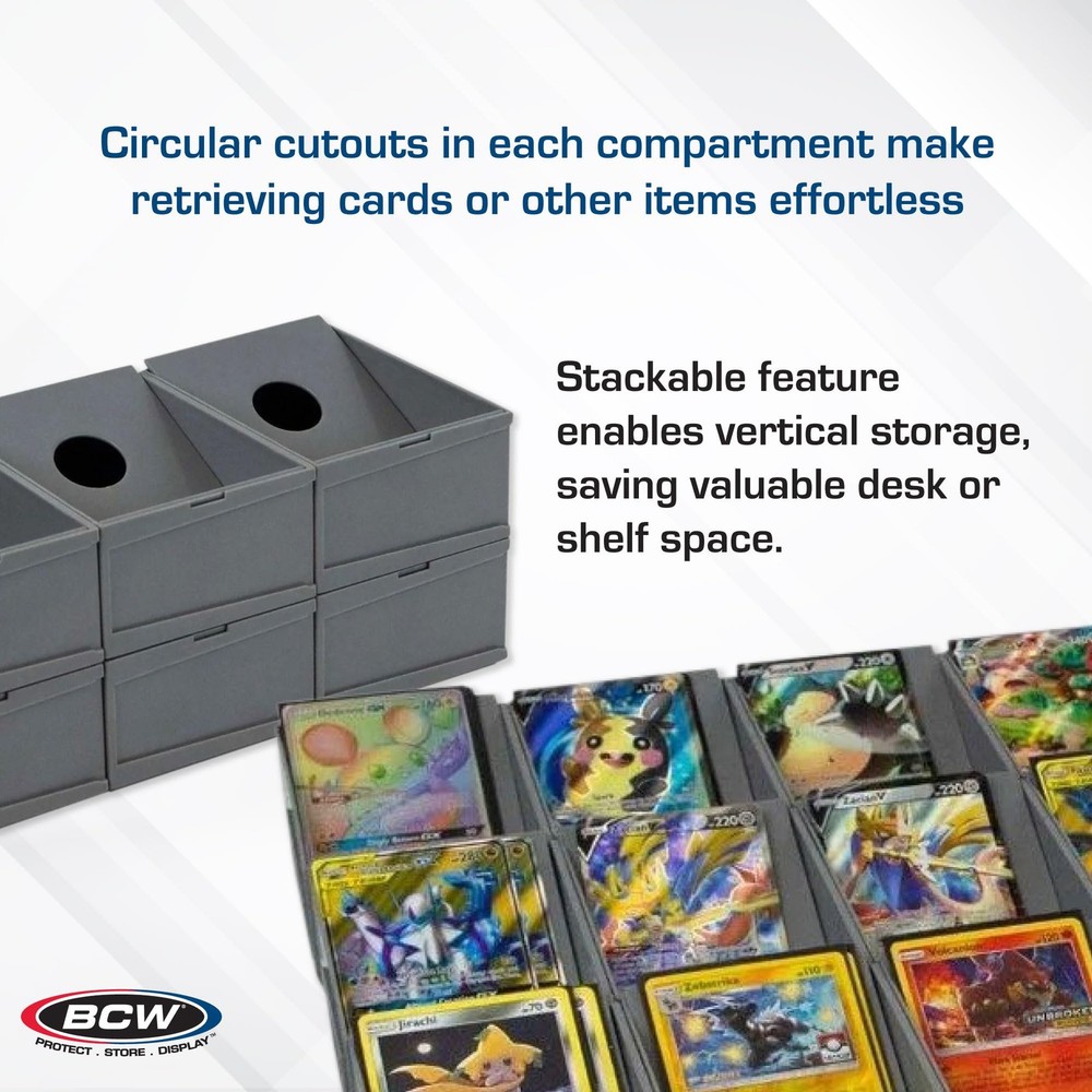 Modular Card Sorting Tray - 2ct | Customizable Display and Storage Grid TCG S...