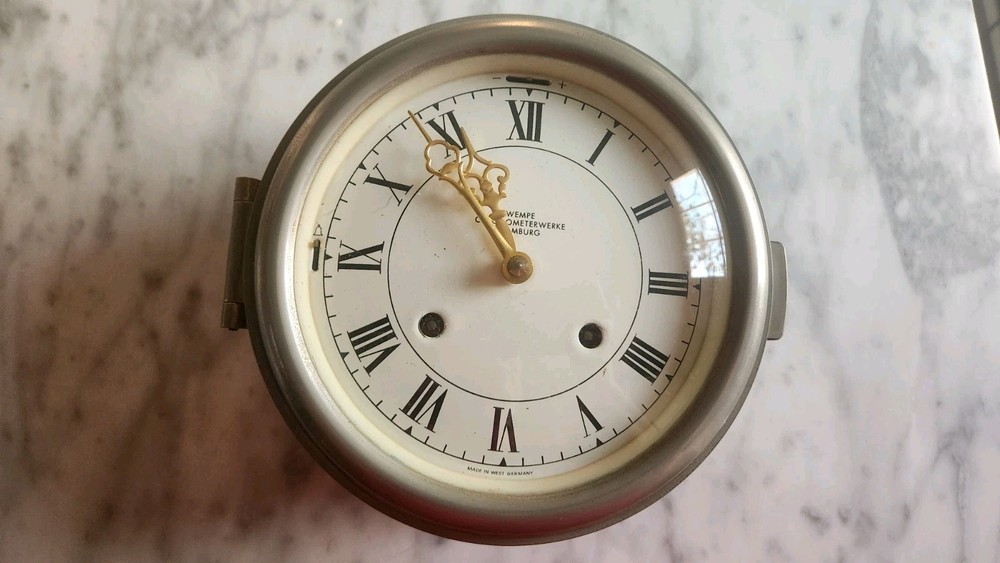 SHIP CLOCK Vintage WEMPE Chronometer