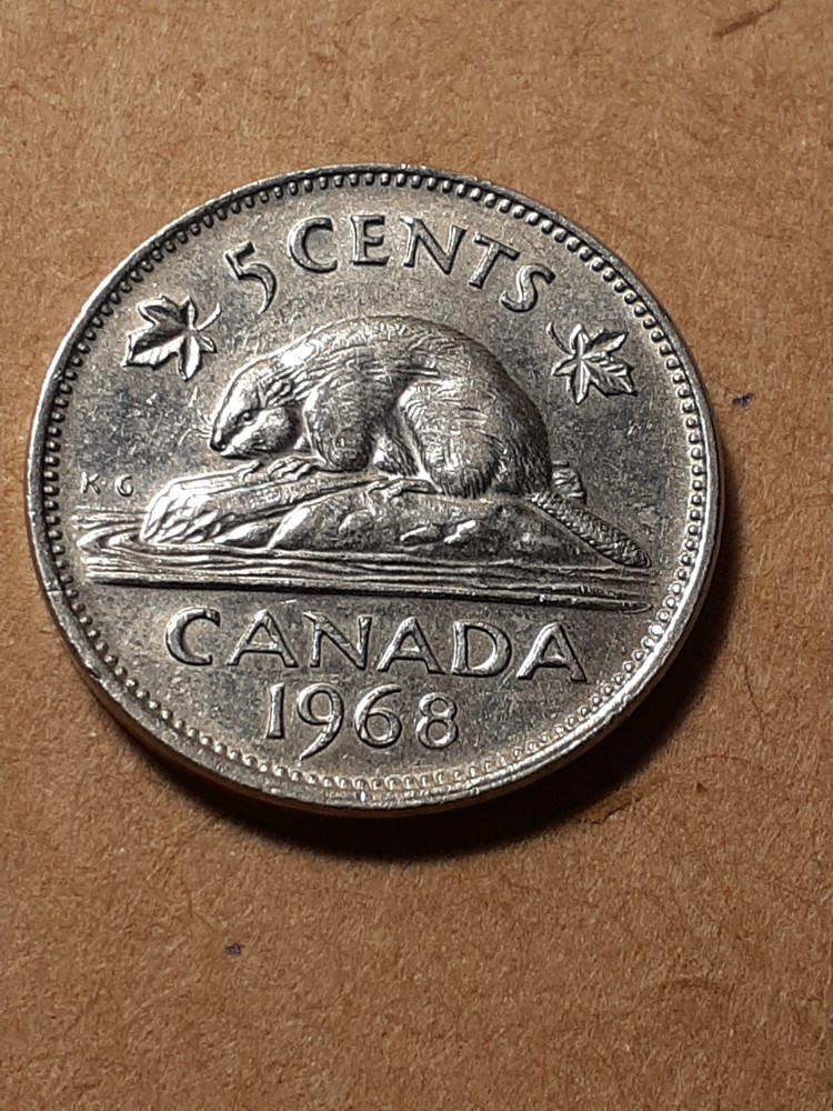 1968 5 CENTS CANADA