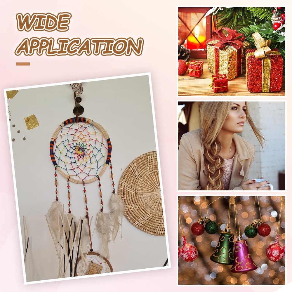 1mm Metallic Elastic Cords,Red, 27 Yards Each