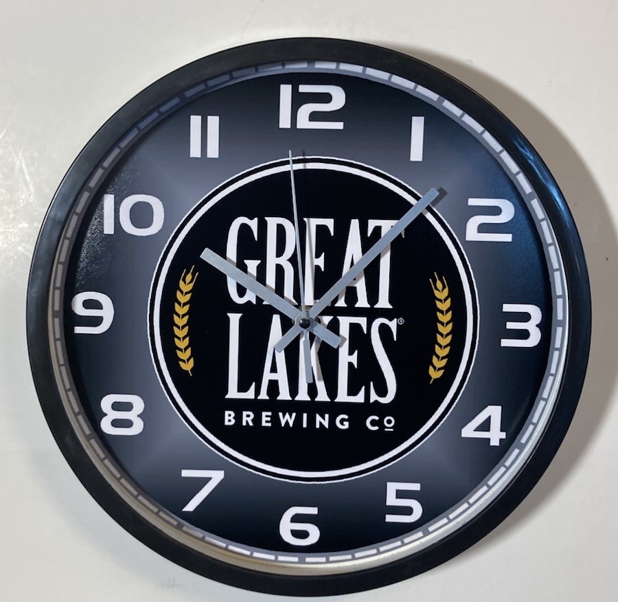 Great Lakes Brewing Logo Battery Wall Clock