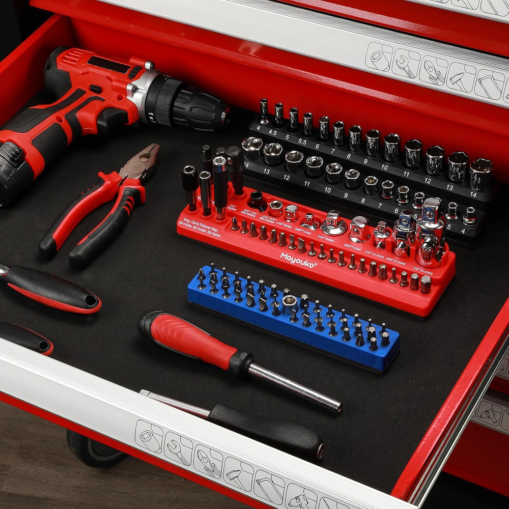 Magnetic Socket Accessory Holder Organizer, Magnetic Bits Tray, Holds Socket Ada