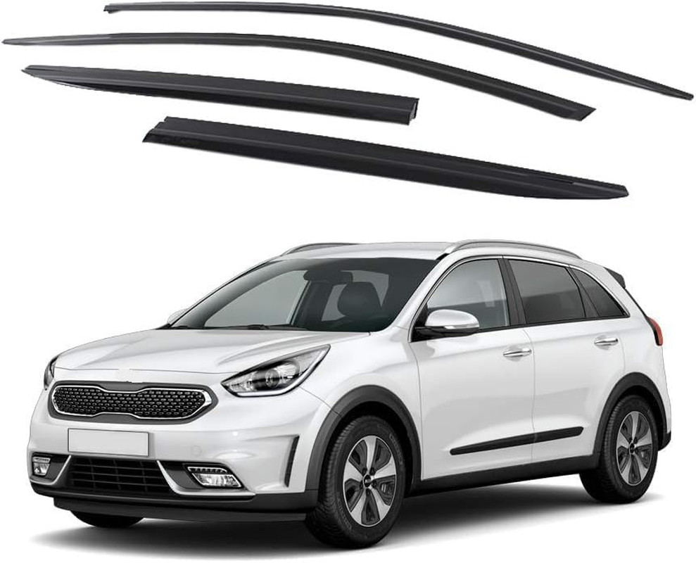 2017-2019 for NIRO Window Visor Rain Guard 4pcs – Compatible Replacement