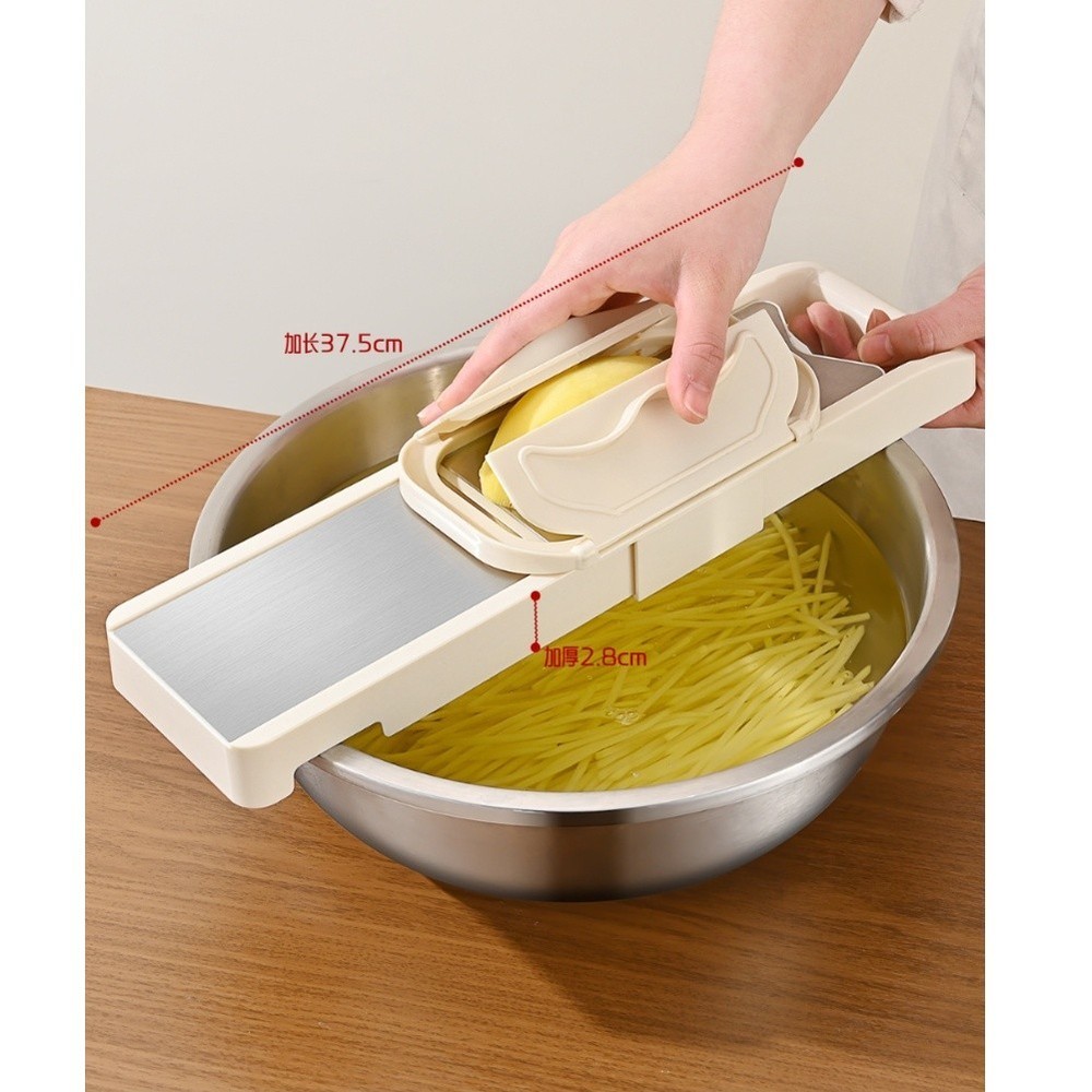 Stainless Steel Vegetable Processor with 5 Replaceable Blades for Kitchen Use