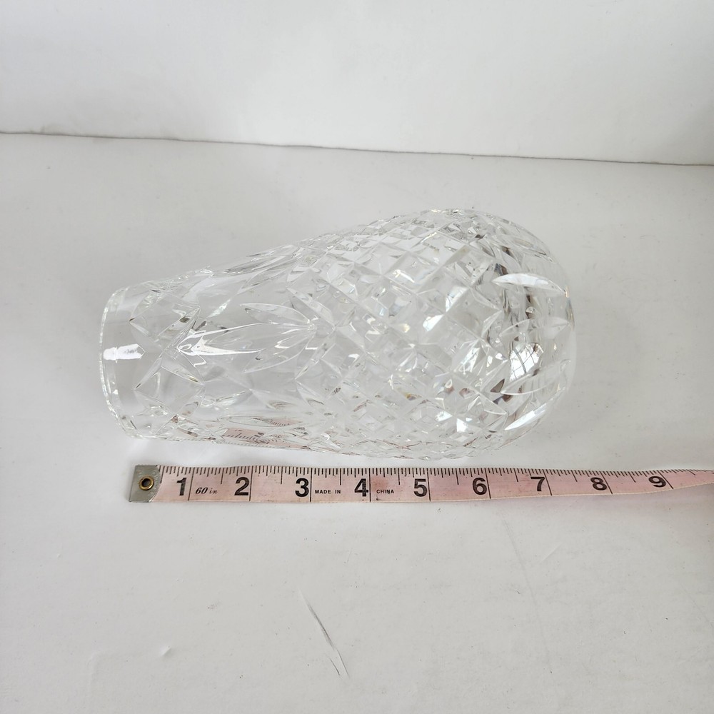 Small Round Leaded Crystal Vase
