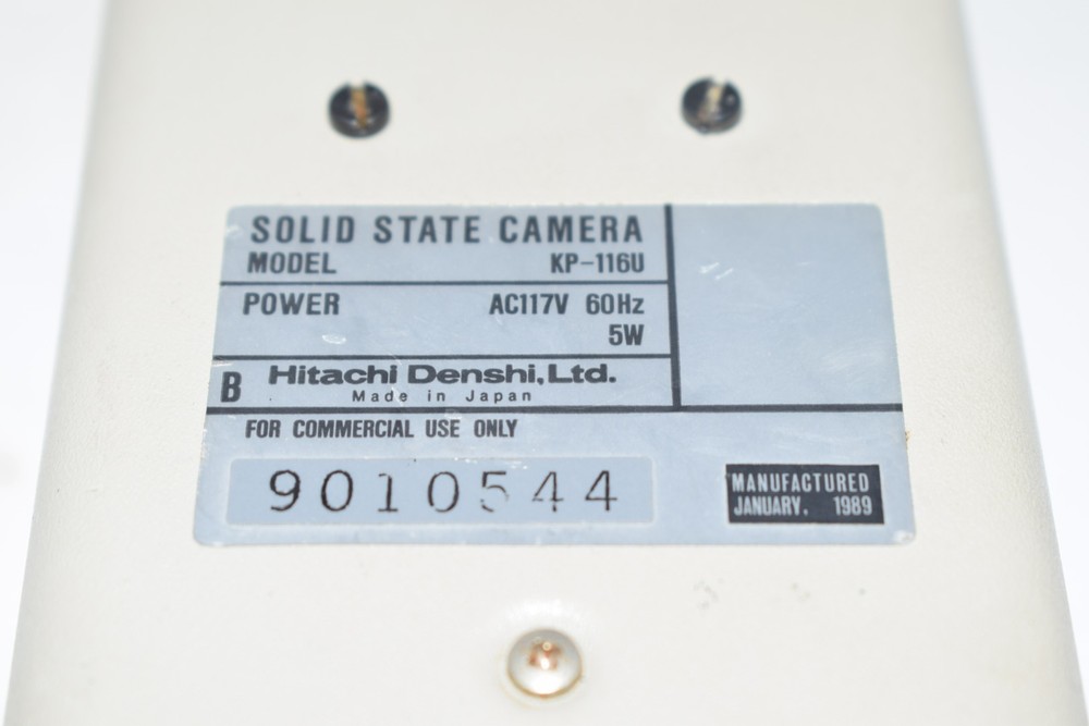 HITACHI KP-116U SOLID STATE CAMERA 117VAC 60HZ 5W