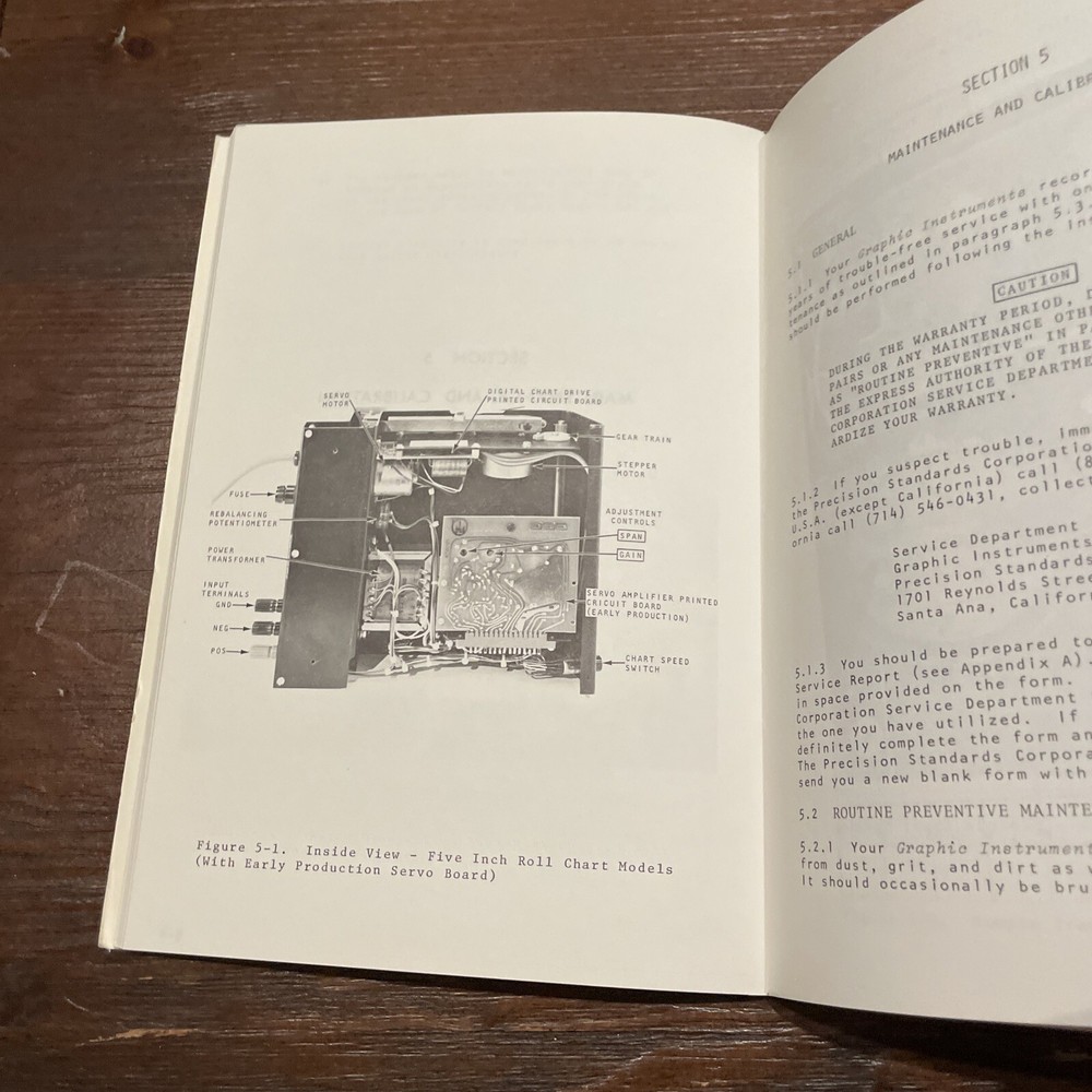Precision Standard PSC Series 700 Strip Chart Recorders Instruction Manual