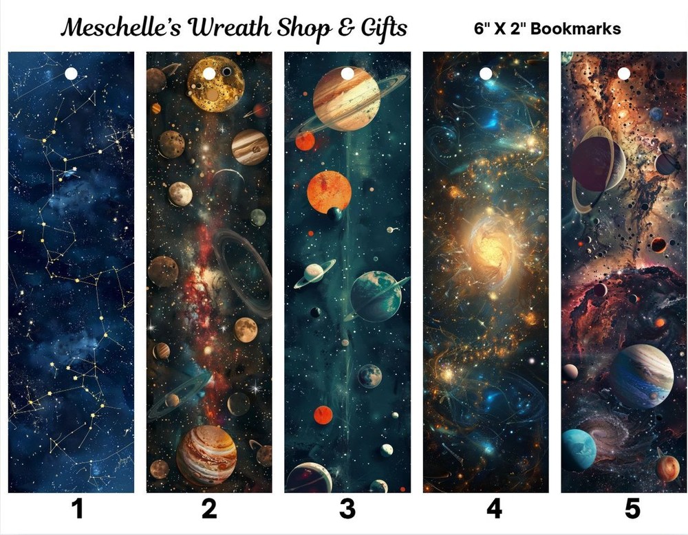 Planetary Themed Bookmarks