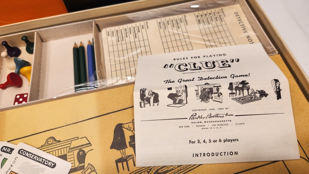 CLUE by Parker Brothers 1956