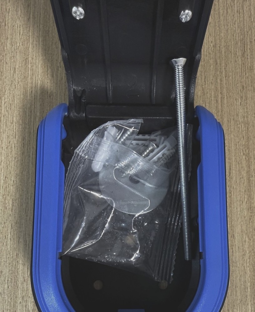 Blue ABS Plastic Key Box Variable Password Key Safe Household Key Storage