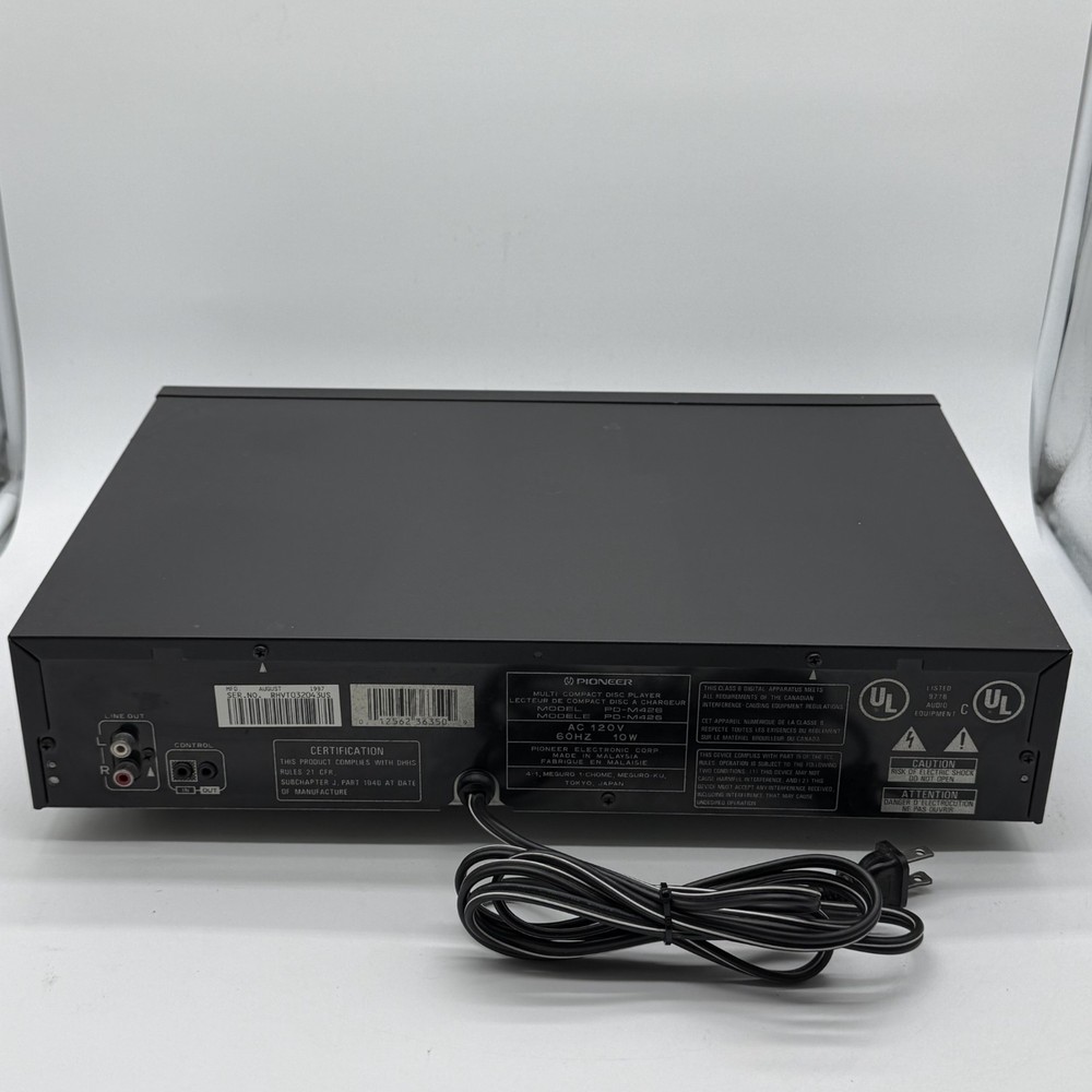 Pioneer PD-M426 6 Disc CD Changer Player No Remote