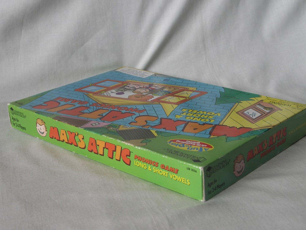 Max's Attic Phonics Game Long & Short Vowels Learning Resources Complete