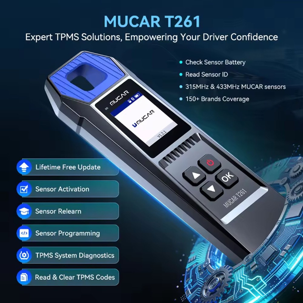 ThinkScan 689BT & MUCAR T261 TPMS Programming Scanner Full System OBD2 Scan Tool