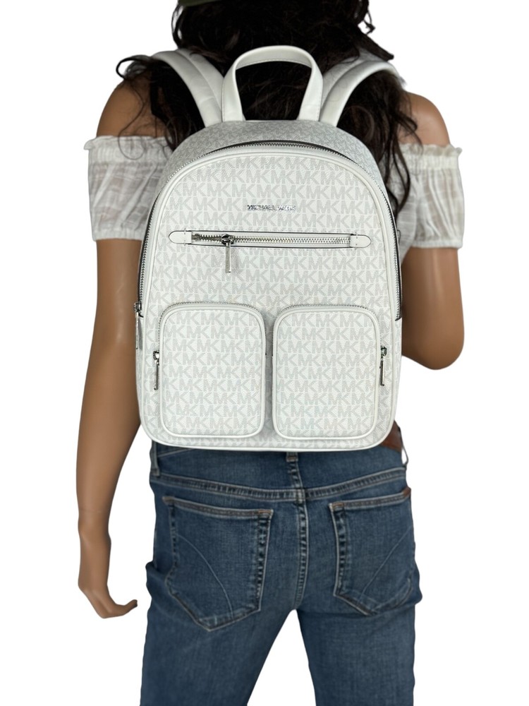 MICHAEL KORS JET SET ITEM MEDIUM POCKET BACKPACK PVC LEATHER
