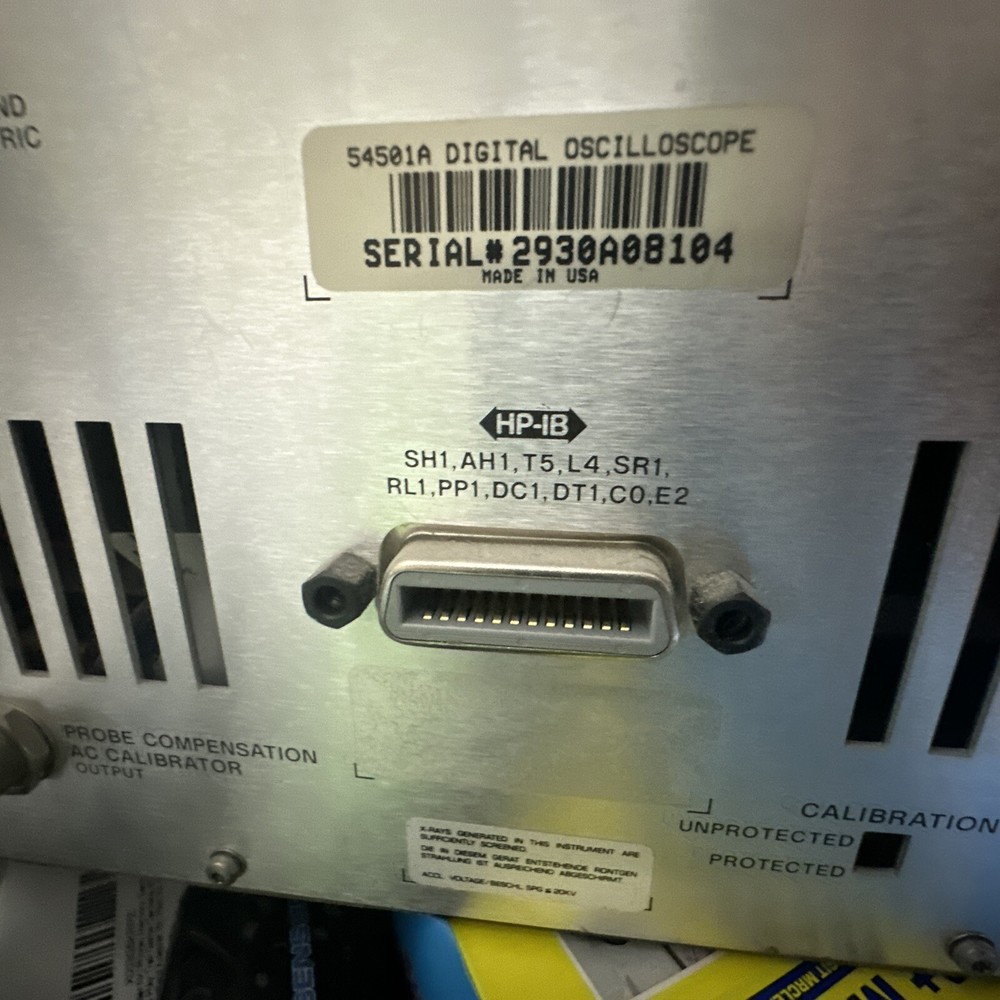 HP 54501A Digitizing Oscilloscope Hewlett Packard 100 Mhz
