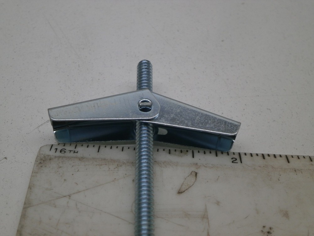(6-pack) 3/16 x 3" Round Head Toggle Bolt Wall Anchor