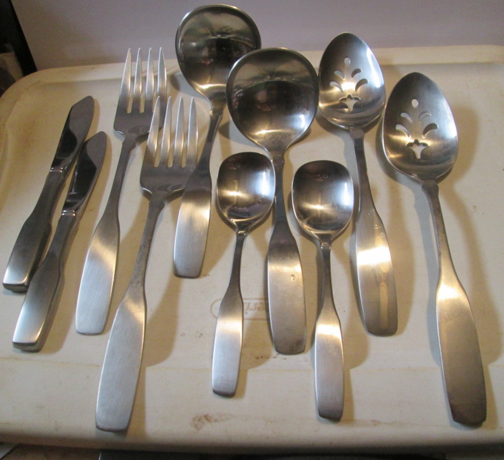10 PIECE HOSTESS SET COMMUNITY Stainless Flatware Fork Knives Spoon