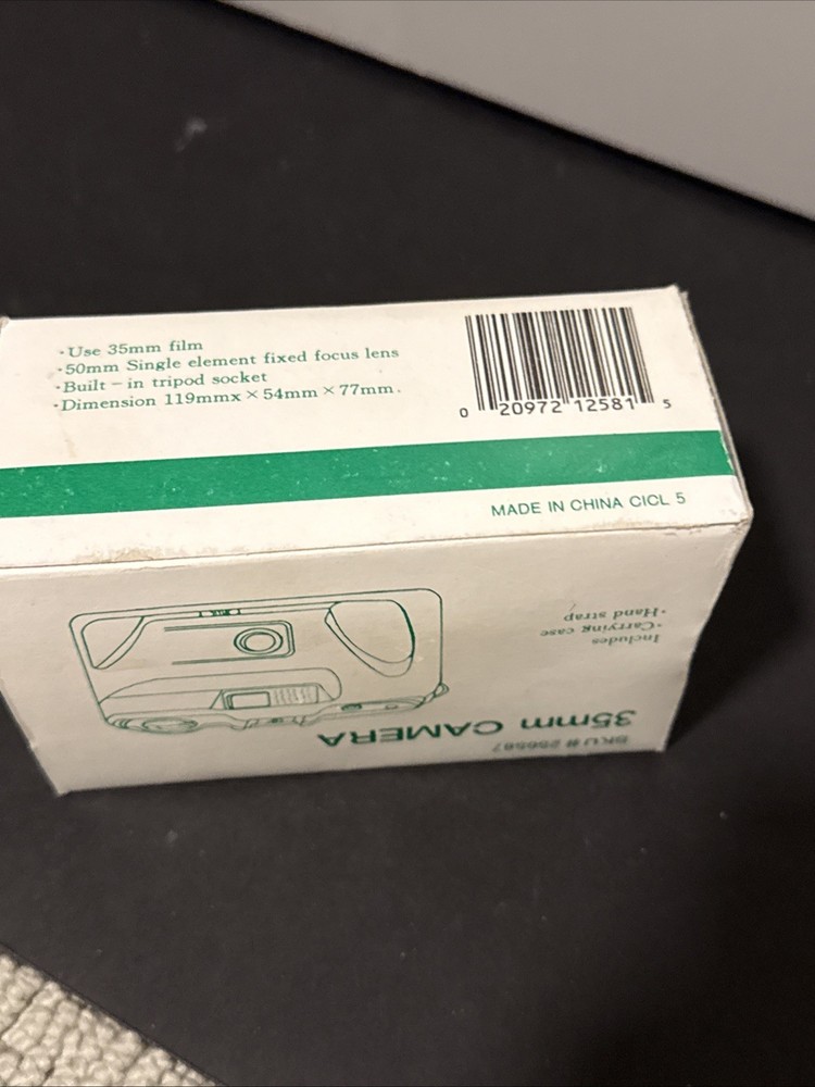 New 35mm Camera With Box, Instructions, Case
