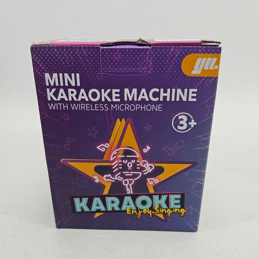 Mini Karaoke Machine for Kids Portable Bluetooth Speaker with 2 Wireless Mics
