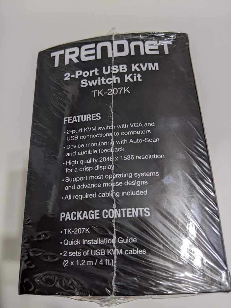 Trendnet TK-207K 2-Port USB KVM Switch Kit