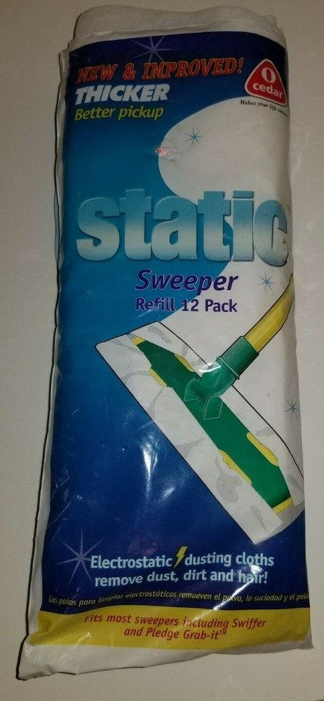 Pack of 11 O-Cedar Static Sweeper Refill - Open Package