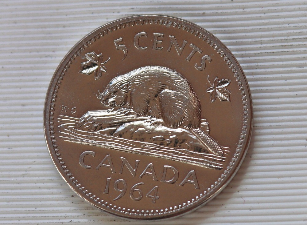 1964 Canada 5 Cents Unc.