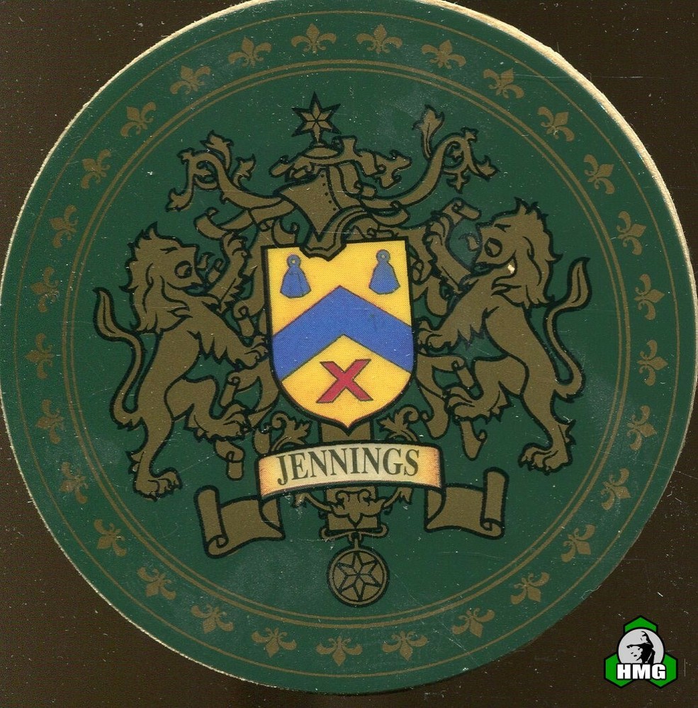 English Heraldic Coaster: Jennings