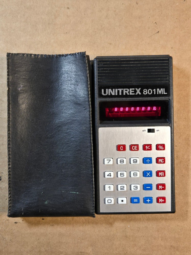 Unitrex 801ML Vintage Calculator - Working Well